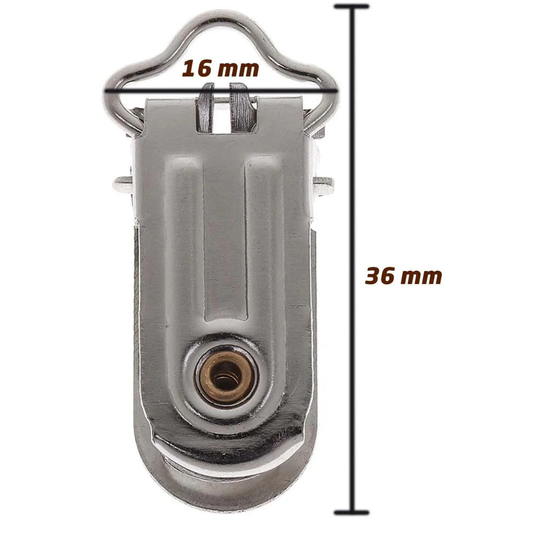 Bebek Emzik Zincir Klipsi, Delikli Metal Emzik Klipsi, Metal Askı Klipsi