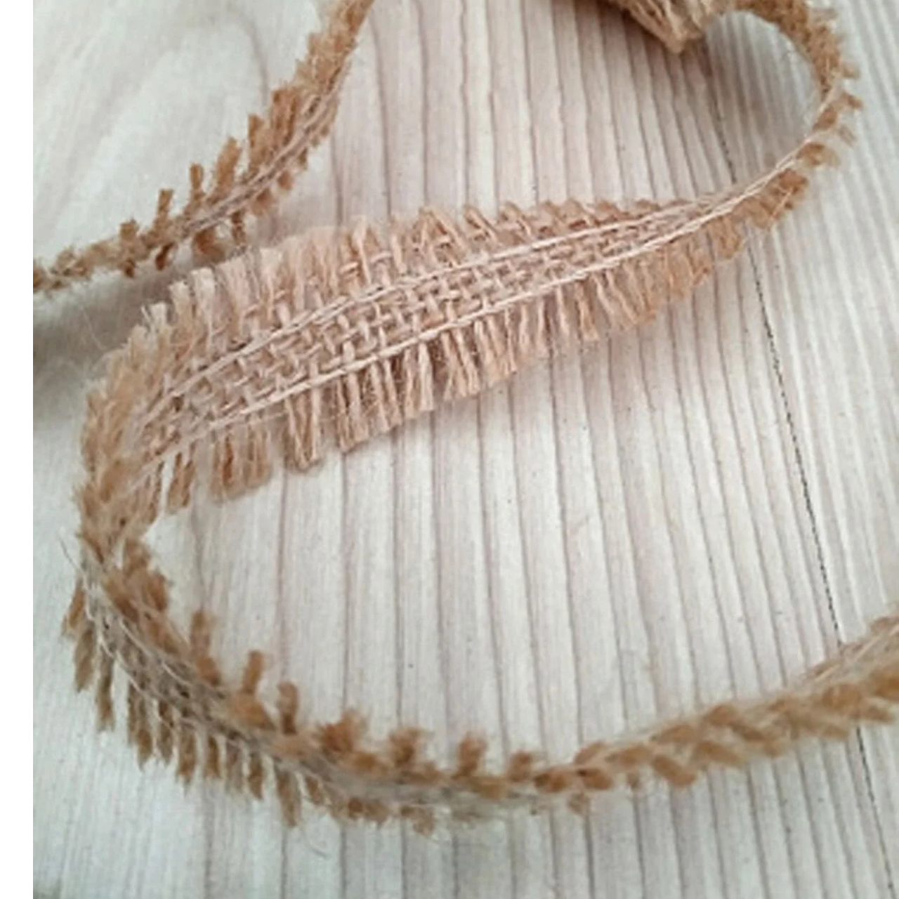 Jut Kurdele Ham Renk 10 Metre - 2,5 Cm Genişlik