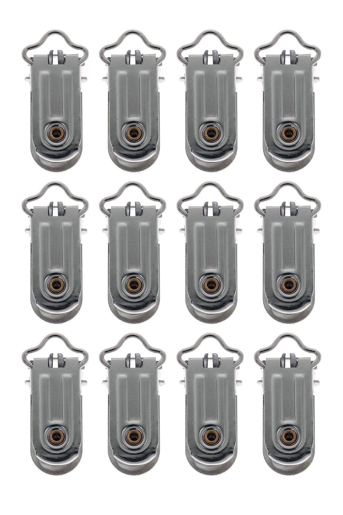 Bebek Emzik Zincir Klipsi, Delikli Metal Emzik Klipsi, Metal Askı Klipsi