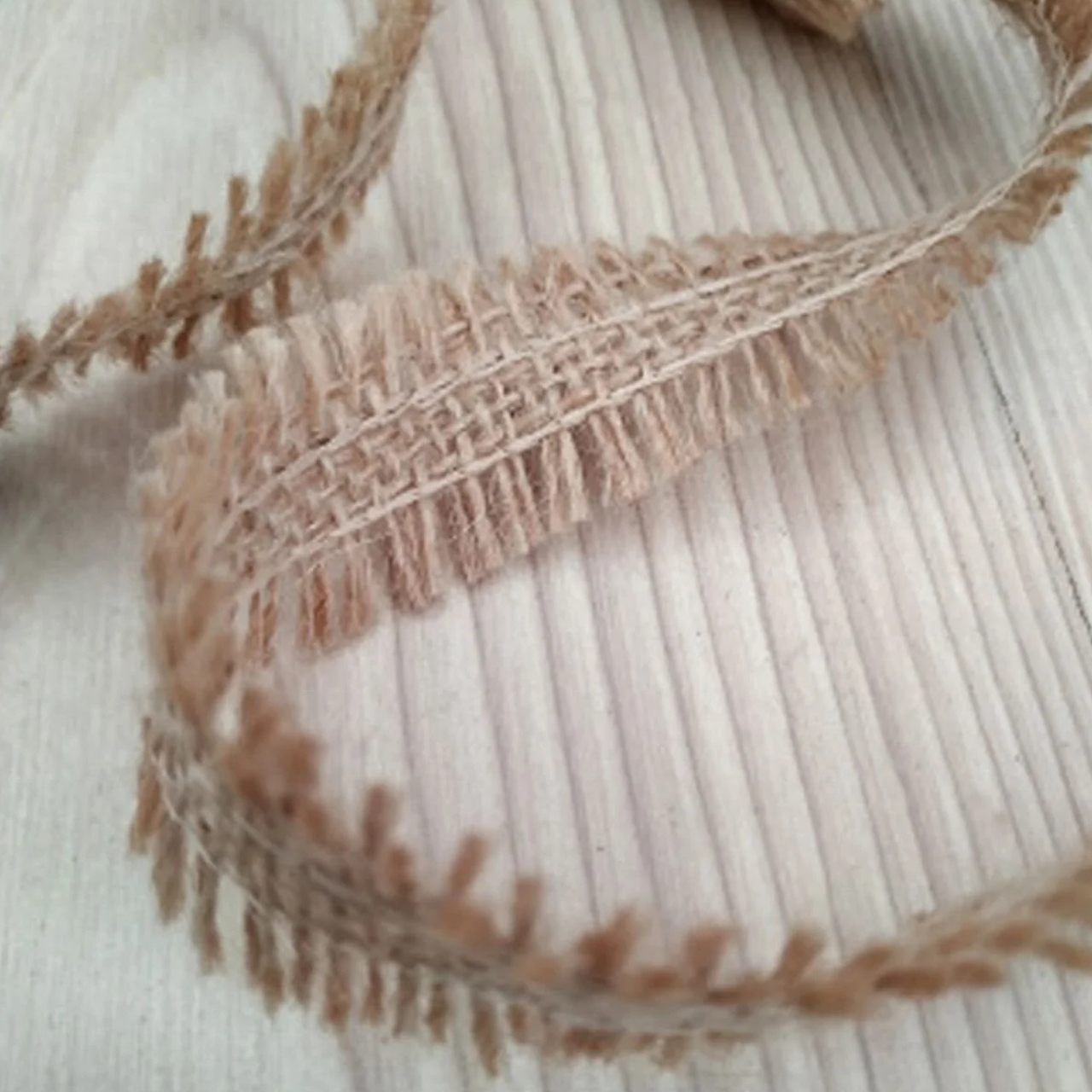 Jut Kurdele Ham Renk 10 Metre - 2,5 Cm Genişlik