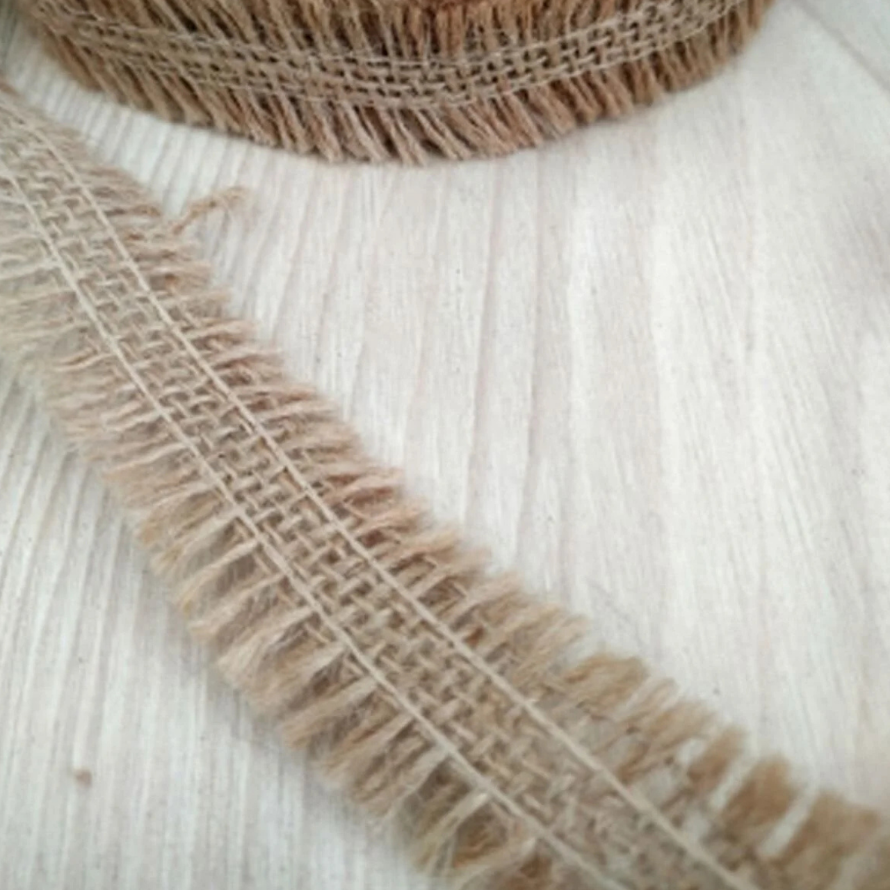 Jut Kurdele Ham Renk 10 Metre - 2,5 Cm Genişlik