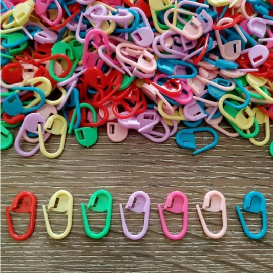 Plastik Örgü Ayracı İlmek Sabitleyici Yer Tutucu Çengelli İğne 100 Adet