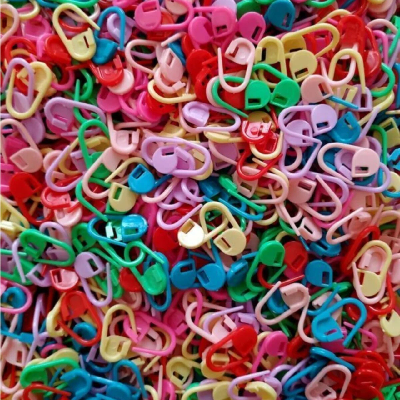 Plastik Örgü Ayracı İlmek Sabitleyici Yer Tutucu Çengelli İğne 100 Adet