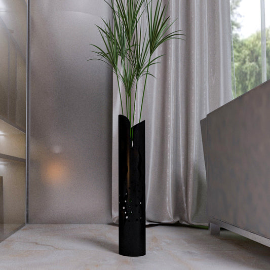 Uzun Büyük Metal Vazo Siyah Renk Yükseklik 60 cm Genişlik 11,4 cm Pampas İçin Vazo Çiçek Vazosu (Kopya) (Kopya) (Kopya) (Kopya) (Kopya)